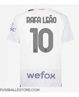 Günstige AC Milan Rafael Leao #10 Auswärtstrikot 2023-24 Kurzarm